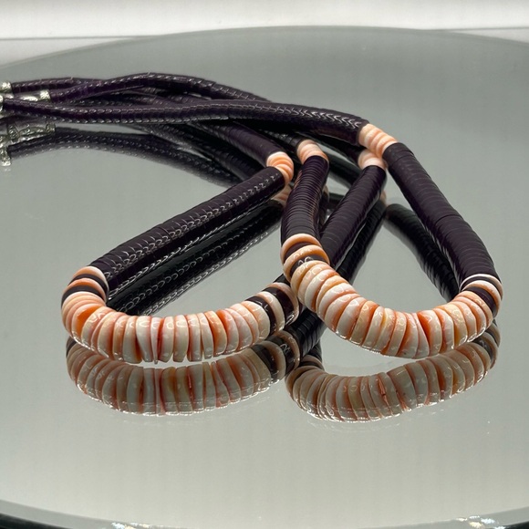 Vintage Native American Style Heishi Beaded Necklace - Picture 5 of 5